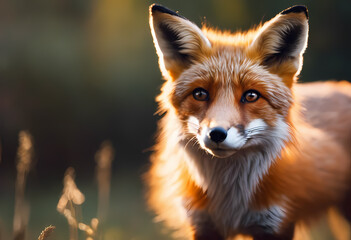 Fototapeta premium red fox in the wild