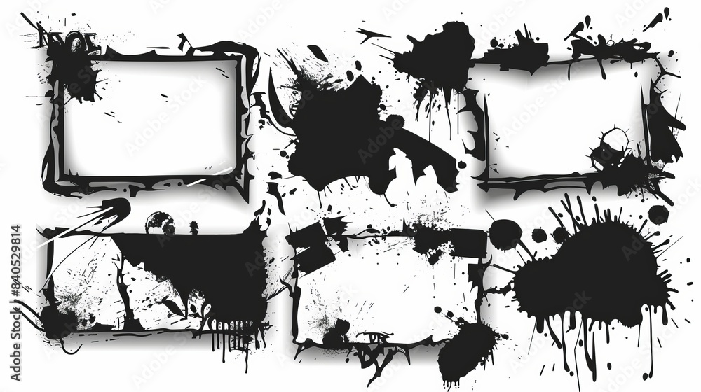Poster the image is a spray grunge with frame border. the image is a spray grunge with frame border. a graf