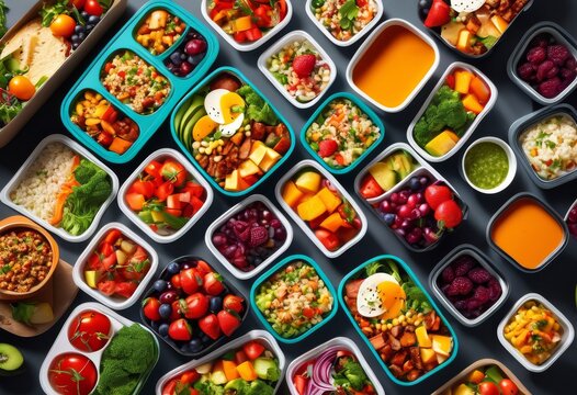 clear plastic meal prep containers organized healthy eating plan, food, storage, diet, transparent, planning, portion, control, stackable, airtight