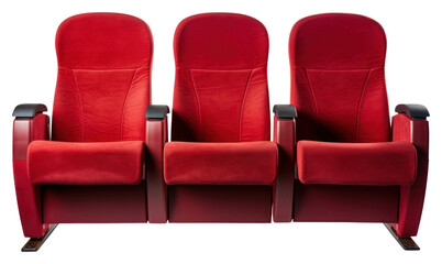 Obraz premium PNG Theater Seating furniture armchair seat. AI generated Image by rawpixel.