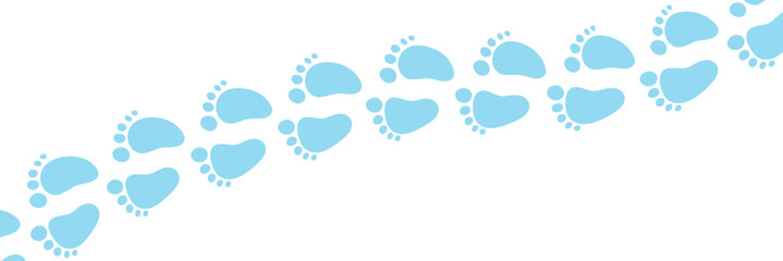 Baby feet vector isolated on a white background