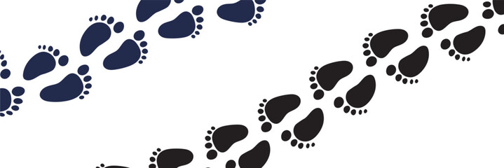 Baby feet vector isolated on a white background