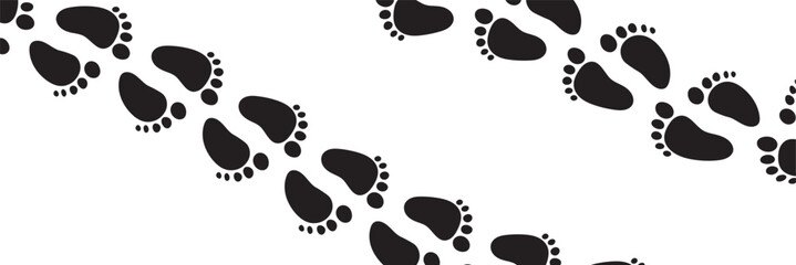 Baby feet vector isolated on a white background