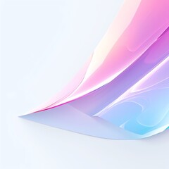 Abstract curved shapes in vibrant pastel colors with a smooth and glossy texture, creating a modern and elegant visual effect.