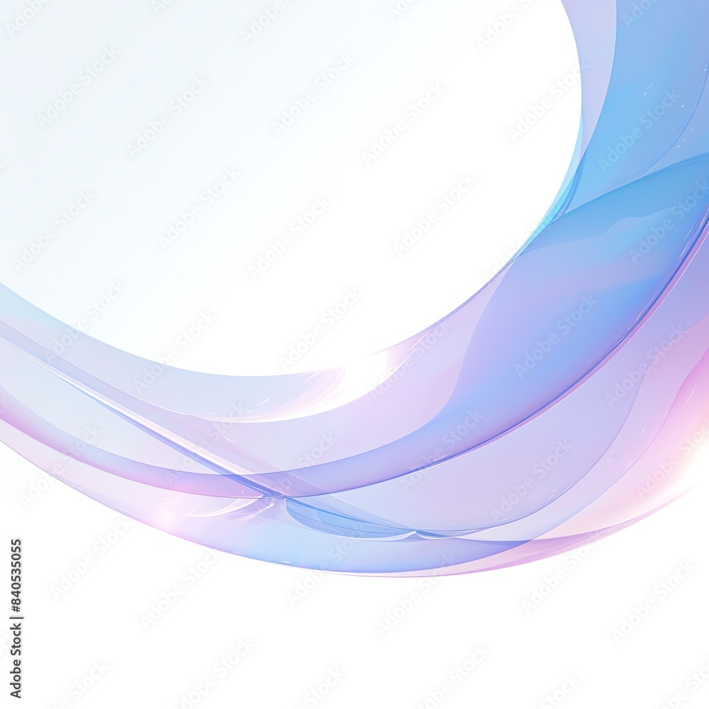 Poster abstract background with soft blue and purple curves creating a fluid and dynamic design, perfect fo