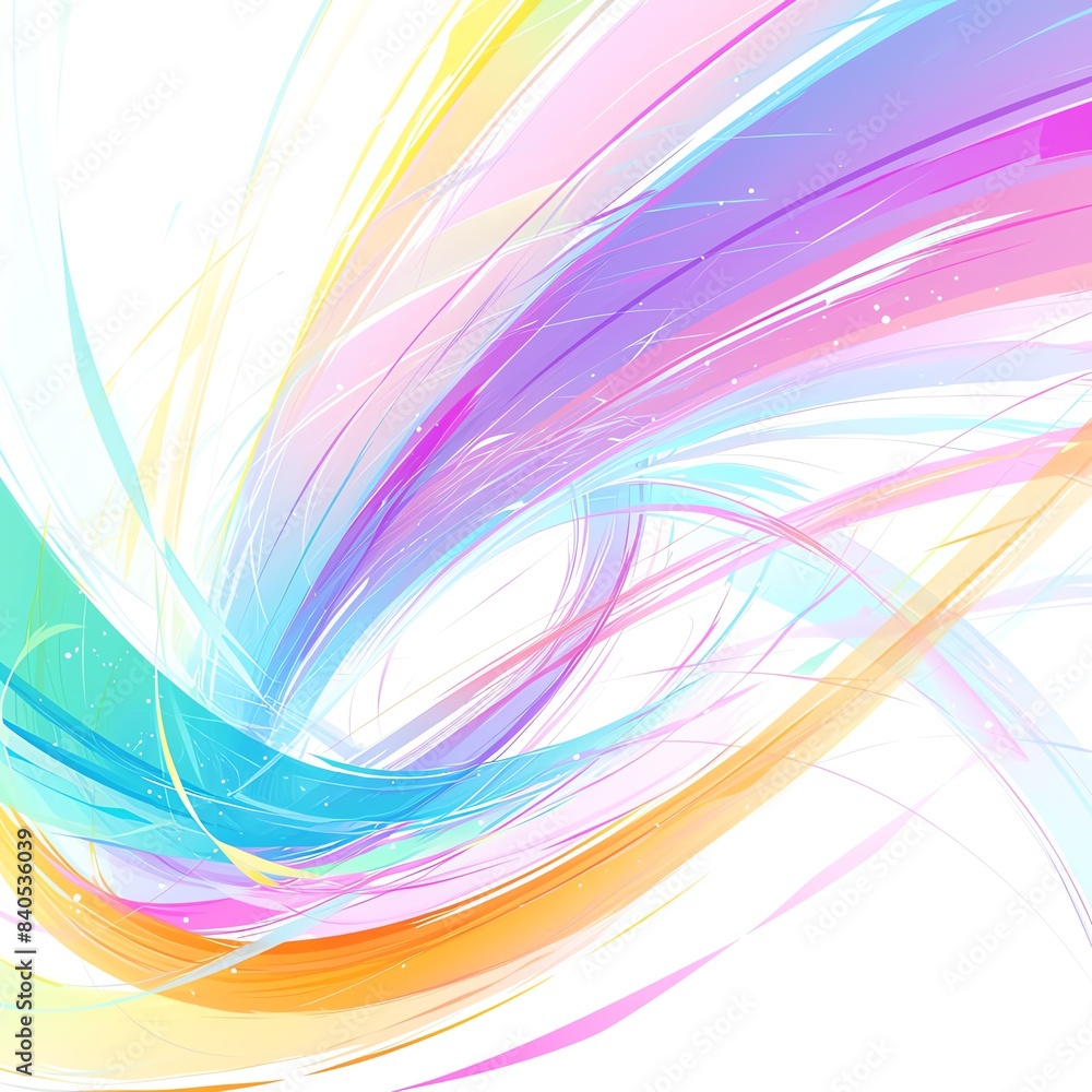 Poster beautiful abstract swirl of vibrant colors blending seamlessly in a smooth, flowing pattern, perfect