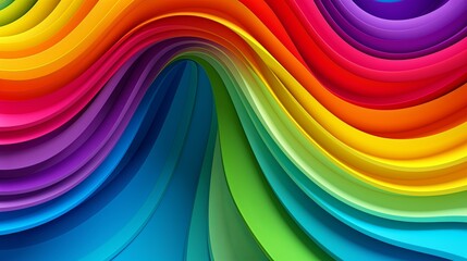 Symmetrical Pride: Colorful Modern Backdrop with Vibrant Dynamics