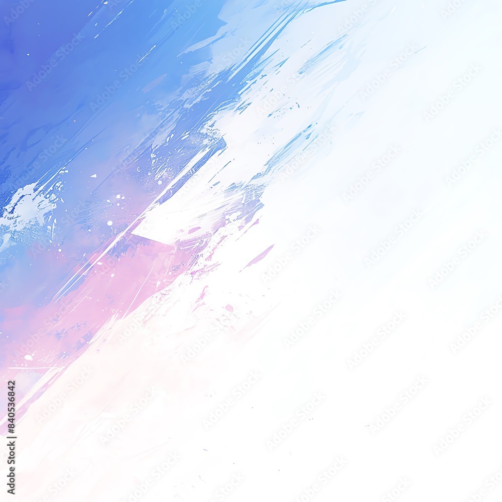 Poster abstract gradient background with blue and pink brush strokes and a clean white space. ideal for dig