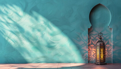 beautiful and attractive islamic background for ramdan kareem and eid celebrating generated by AI