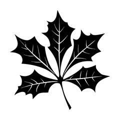 Naklejka premium Leaf Silhouette 