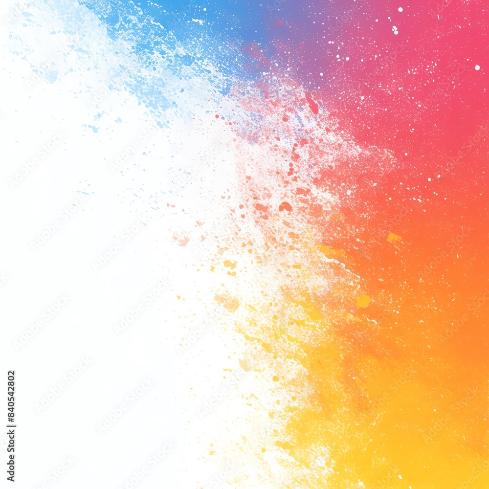 Poster vibrant abstract background with a blend of blue, red, and yellow colors creating a dynamic and ener