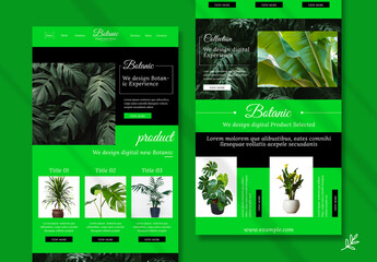 Botanic Email News Letter Layout