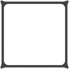 Obraz premium Gothic stylised ornamental frame. Floral patterned decoration.