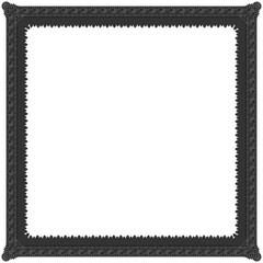 Gothic stylised ornamental frame. Floral patterned decoration.