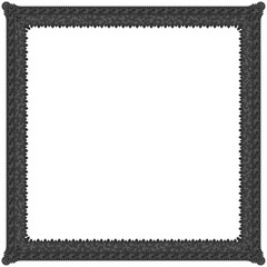 Gothic stylised ornamental frame. Floral patterned decoration.