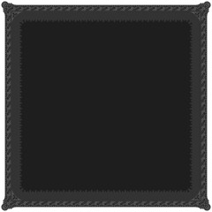 Gothic stylised ornamental frame. Floral patterned decoration.