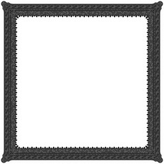 Gothic stylised ornamental frame. Floral patterned decoration.