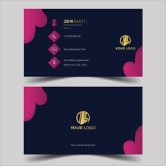 luxury business card templates design, digital agency visiting card vector design,