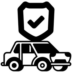 Insurance Black Fill Icon