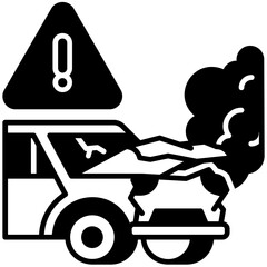 Broken Black Fill Icon