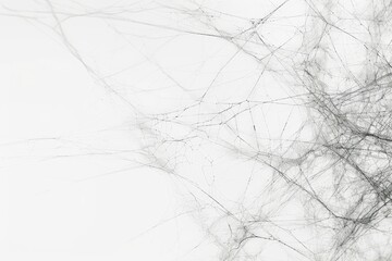 Fototapeta premium Realistic photograph of a complete Cobwebs,solid stark white background, focused lighting