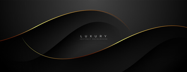 black and gold abstract background with overlapping lines texture