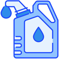 Gasoline Blue Color Icon
