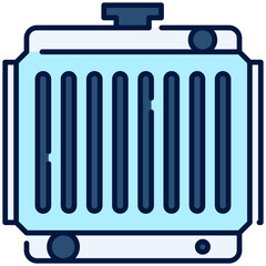 Radiator water Filled Line Icon