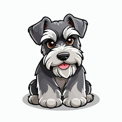 Standard Schnauzer Dog vector illustration
