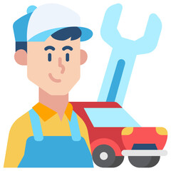 Mechanic Flat Icon