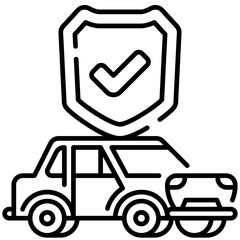 Drive Belt line Icon