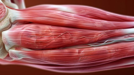 A leg with a foot and a knee is shown in a blue background