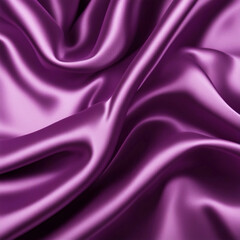 Fototapeta premium AI generated image of luxurious violet silk fabric with soft, flowing folds. Perfect for fashion design, interior decor, or textile art, showcasing elegance and richness in texture