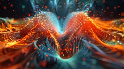 The interactive generative artwork takes viewers on a mesmerizing journey through the world of algorithms.