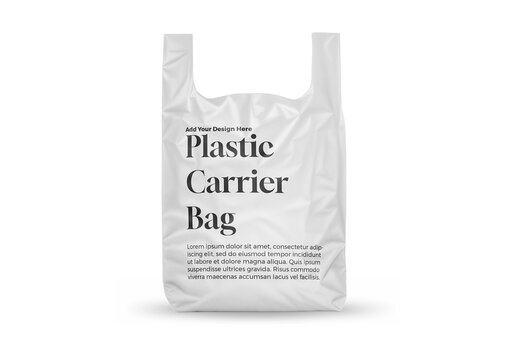 Plastic Carrier Bag Mockup