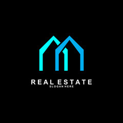 Logo design for a Real estate company in a modern style.
