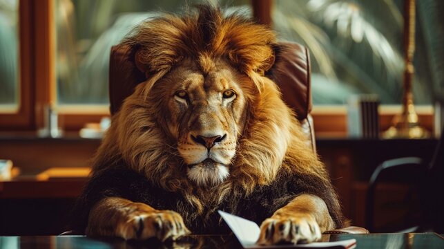 Lions as corporate bosses