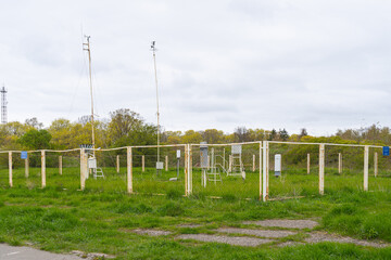Hydro meteorological station in the spring. Baltiysk, Kaliningrad region