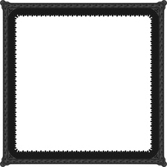 Gothic stylised ornamental frame. Floral patterned decoration.