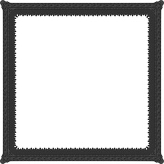 Gothic stylised ornamental frame. Floral patterned decoration.