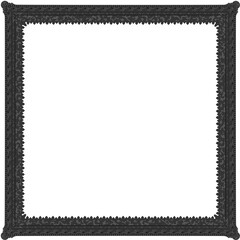 Gothic stylised ornamental frame. Floral patterned decoration.
