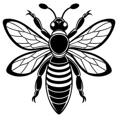 Bee outline silhouette