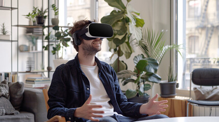 Advanced VR for remote work: Envision a worker using next-gen VR to collaborate in a fully immersive digital workspace