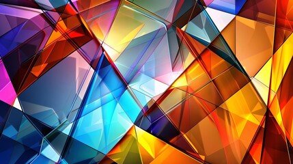 Obraz premium op art illusion abstract background with geometric patterns and vibrant colors digital art