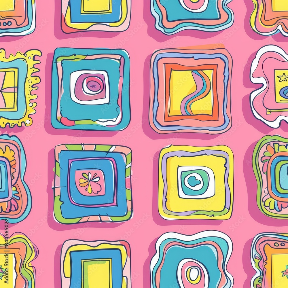 Poster the set includes various shapes of decorative frames or borders. these can be used for photos and mi