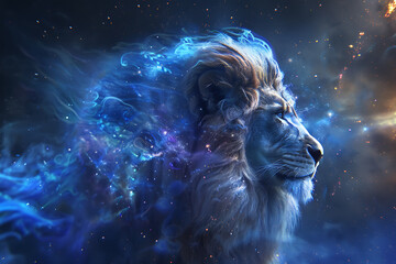 A stunning illustration of the zodiac sign Leo, featuring intricate details and vibrant colors that highlight its majestic symbolism.