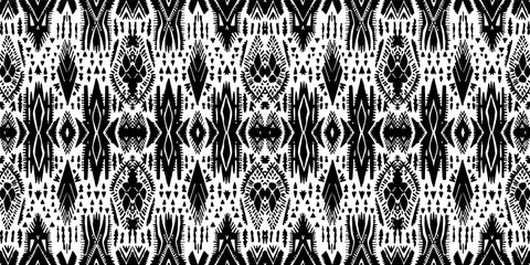 Seamless batik pattern,Seamless tribal batik pattern,and Seamless colorful pattern resemble ethnic boho, Aztec,and ikat styles.designed for use in wallpaper,fabric,curtain,carpet,Batik Embroidery