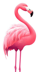 Fototapeta premium PNG Flamingo animal bird wildlife.