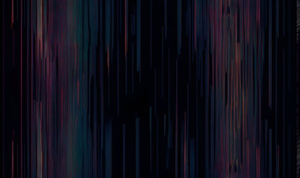 dark background with superimposed signal error effect, abstract wave RGB distortion texture