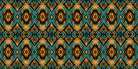 Seamless batik pattern,Seamless tribal batik pattern,and Seamless colorful pattern resemble ethnic boho, Aztec,and ikat styles.designed for use in wallpaper,fabric,curtain,carpet,Batik Embroidery